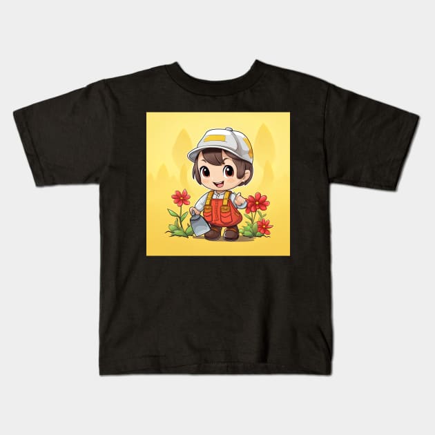 Gardener Kids T-Shirt by ComicsFactory